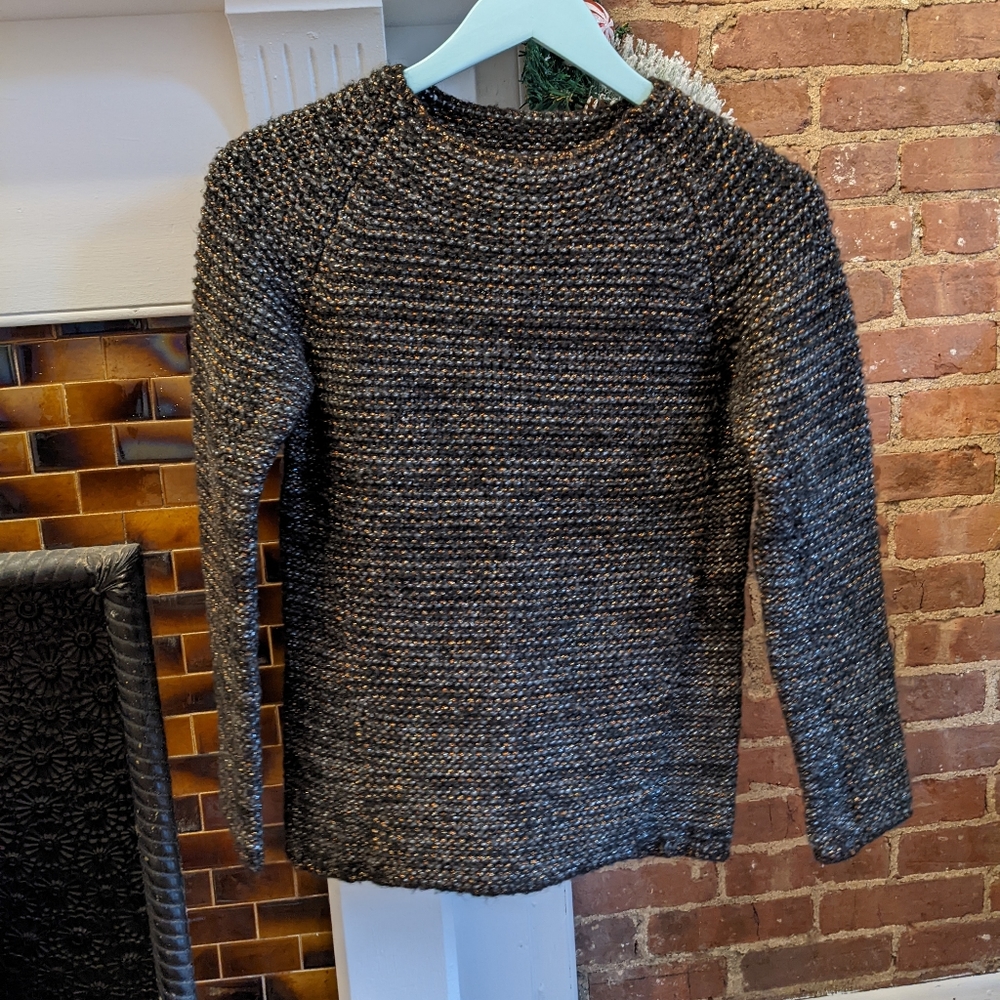 Maje Wool Blend Sweater M Black